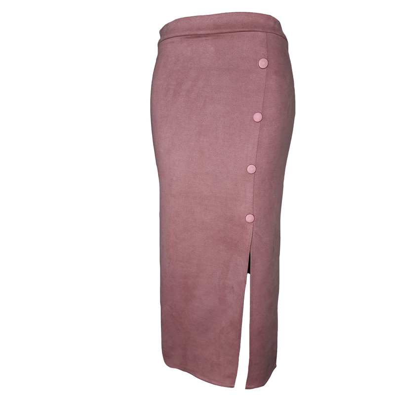 دامن زنانه مدل Dsb010p رنگ صورتی