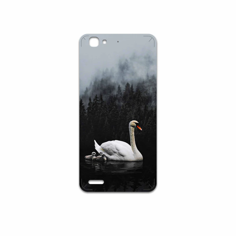 برچسب پوششی ماهوت مدل Swan Lake مناسب برای گوشی موبایل هوآوی GR3