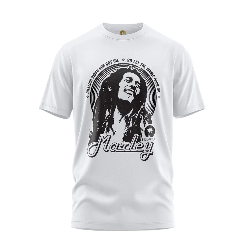 تی شرت آستین کوتاه مردانه هومرو مدل TW305 طرح باب مارلی