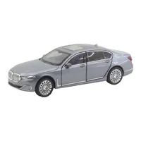 ماشین بازی تزئینی مدل BMW سواری با بدنه فلزی و پلاستیکی، چرخ لاستیکی، عقب‌کش، صدا و چراغ