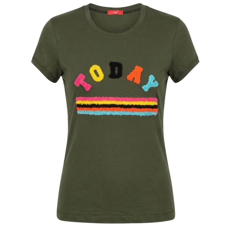 تی‌شرت آستین کوتاه زنانه مدل نوشته انگلیسی