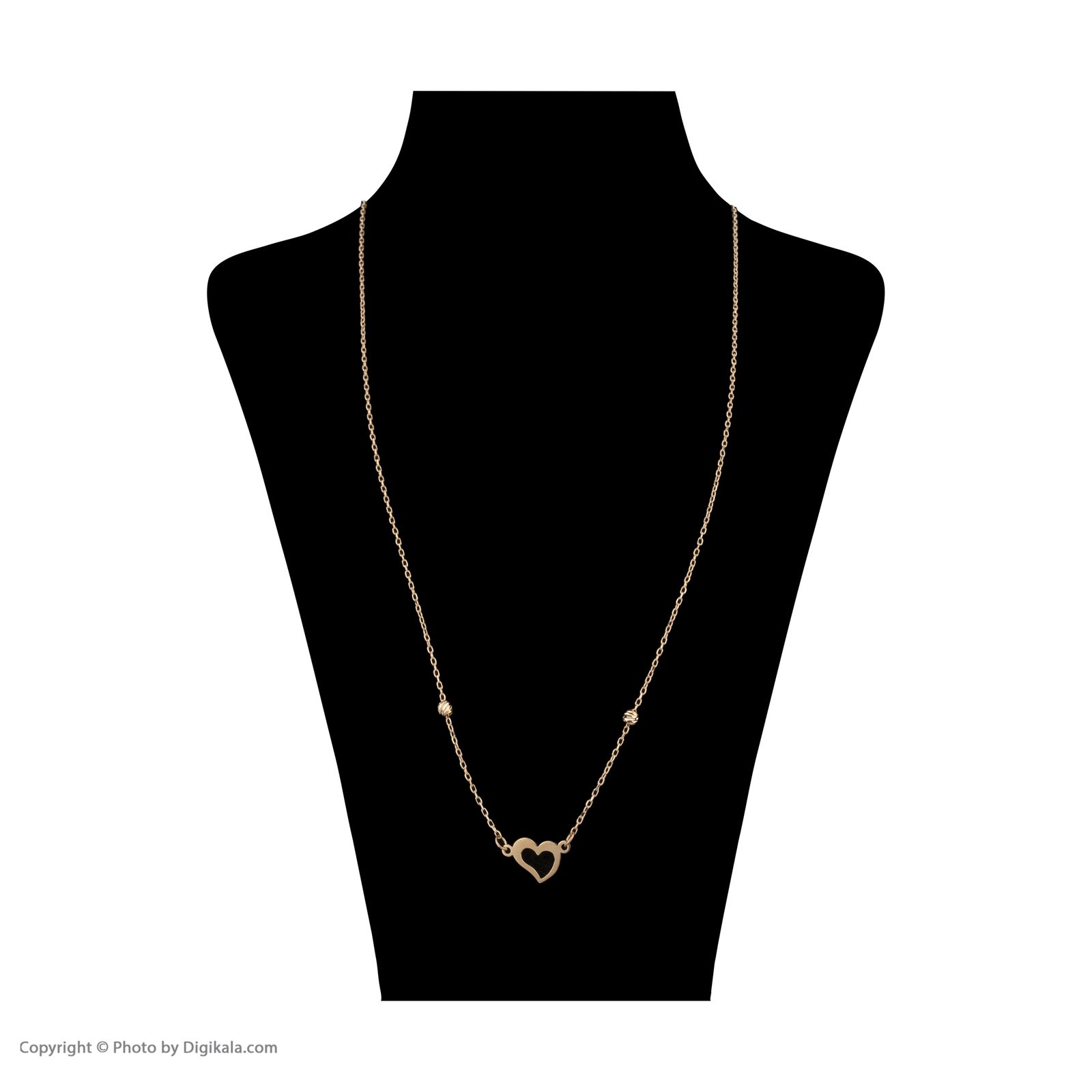گردنبند طلا 18 عیار زنانه مایا ماهک مدل MM1755 -  - 2