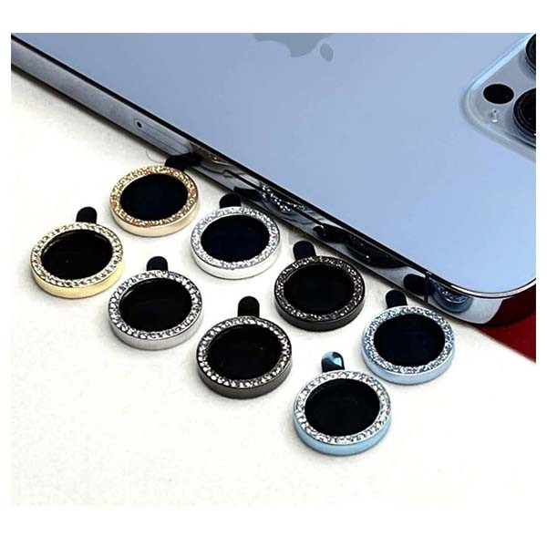 محافظ لنز دوربین مدل رینگی نگین دار مناسب برای گوشی موبایل اپل IPHONE 13 PRo