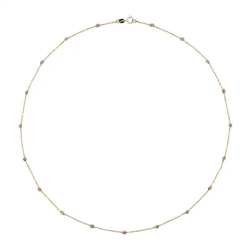 گردنبند طلا 18 عیار زنانه مدل  البرنادو 01042