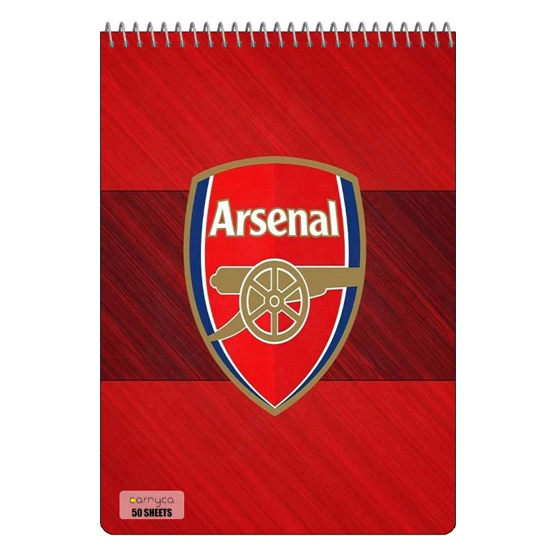 دفتر نقاشی 50 برگ سیمی کارنیکا طرح آرسنال Arsenal کد 24531
