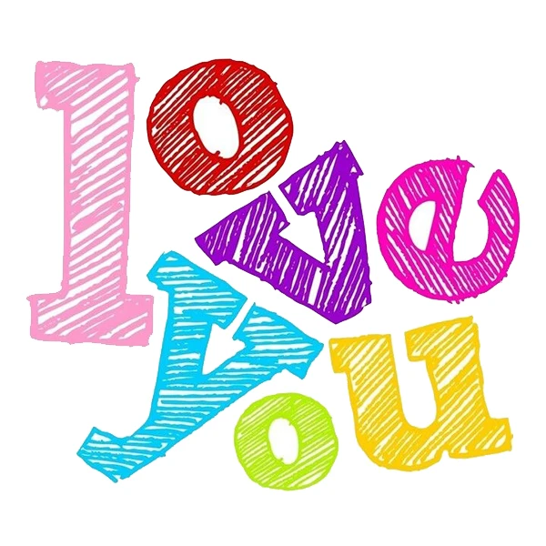 استیکر پارچه و لباس پاد آفرین طرح عشق کد 2556