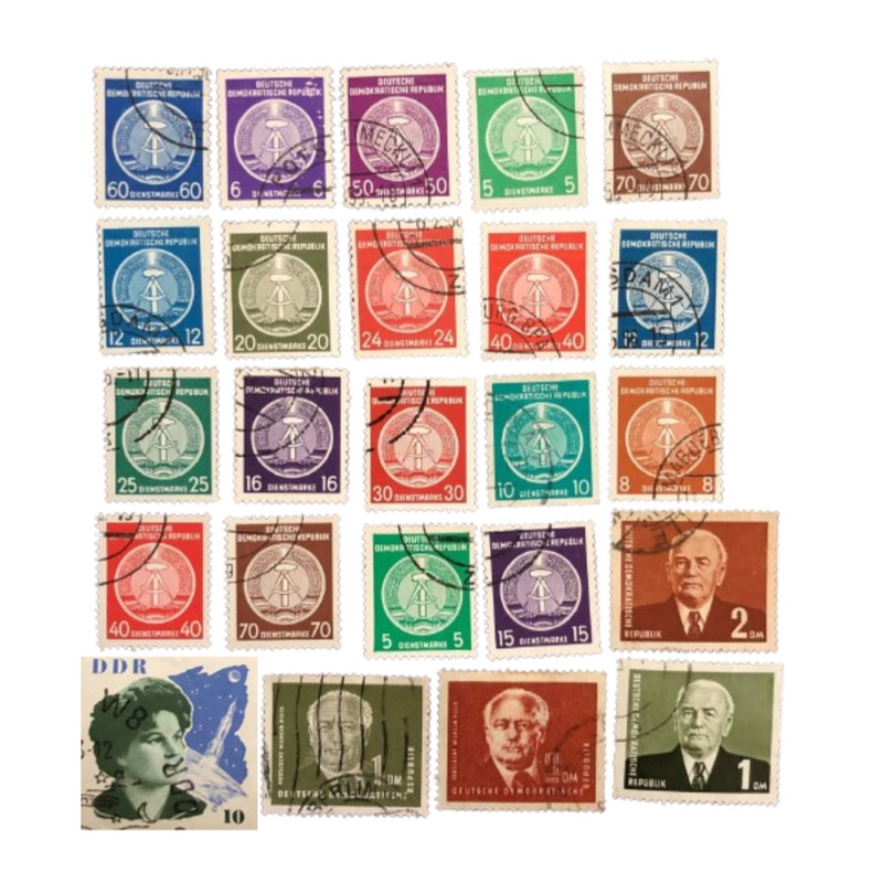تمبر یادگاری مدل آلمان قدیمی مجموعه 24 عددی 
