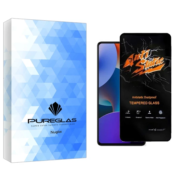 محافظ صفحه نمایش پیور گلس مدل NuGlas Antistatic مناسب برای گوشی موبایل شیائومی Redmi Note 12 Pro Plus 5G