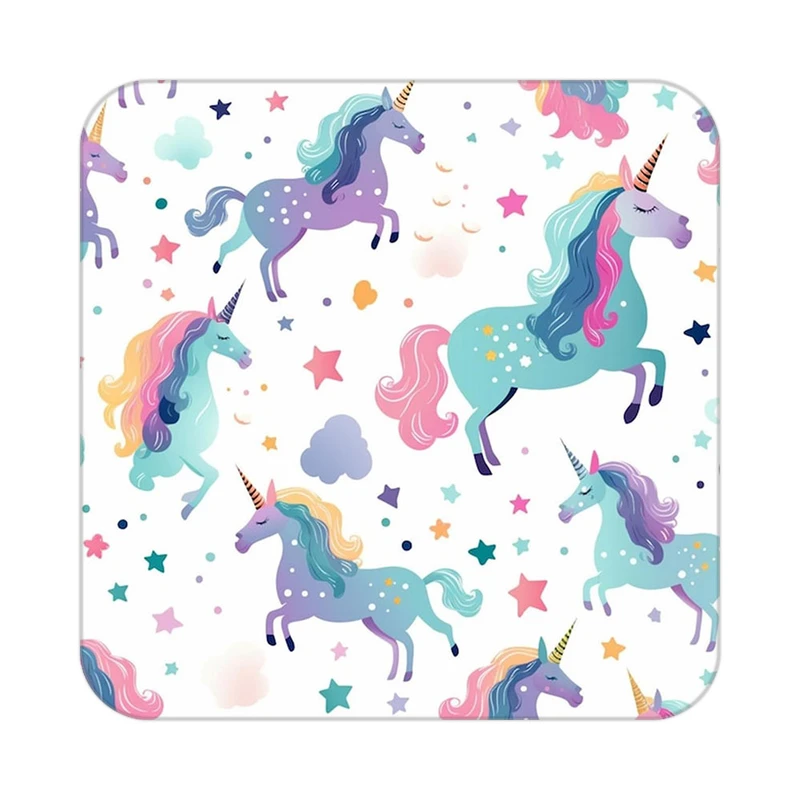 زیر لیوانی کاکتی طرح اسب تک شاخ و یونیکورن مدل mp31939