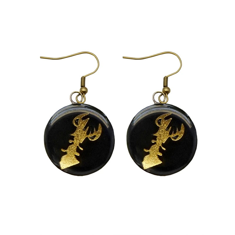 گوشواره زنانه آلتین هنر بزازیان مدل ماه بهمن