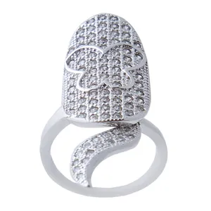  انگشتر نقره زنانه بازرگانی میلادی مدل بند انگشتی کد AWR_684