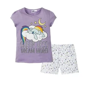 ست تی شرت و شلوارک دخترانه مای لیتل پونی مدل پنبه ای کد 8397125