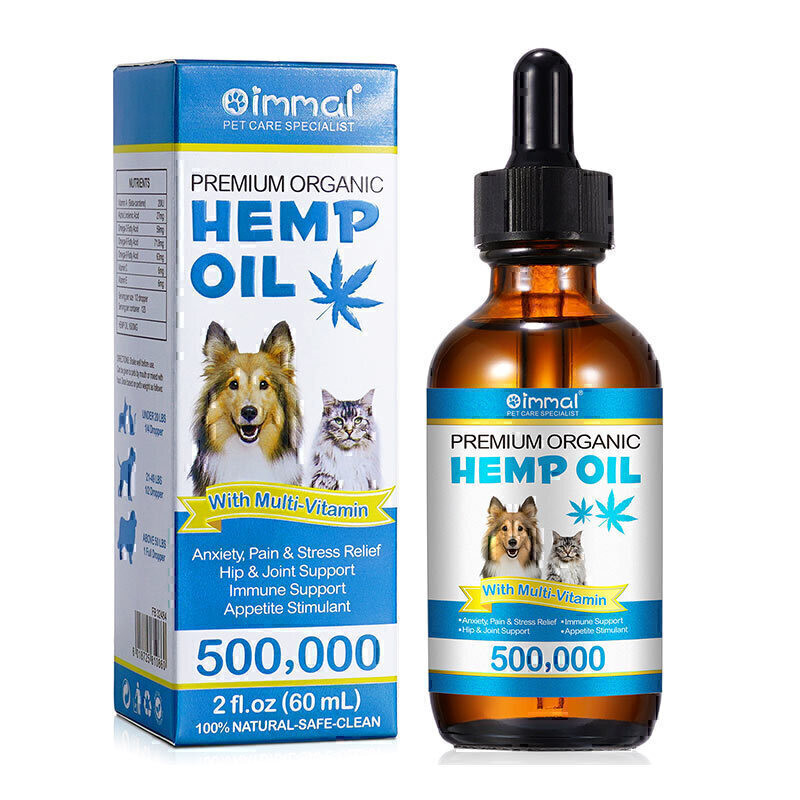 مکمل سگ و گربه اویمال مدل روغن شاهدانه وزن 60 گرم