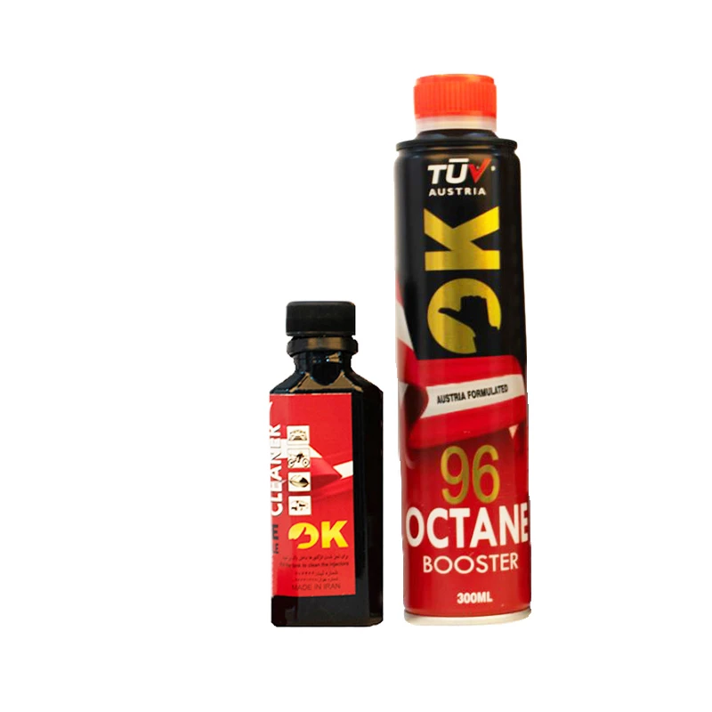 اکتان بوستر اوکی مدل Austria Formulated حجم 300 میلی لیتر به همراه انژکتورشوی