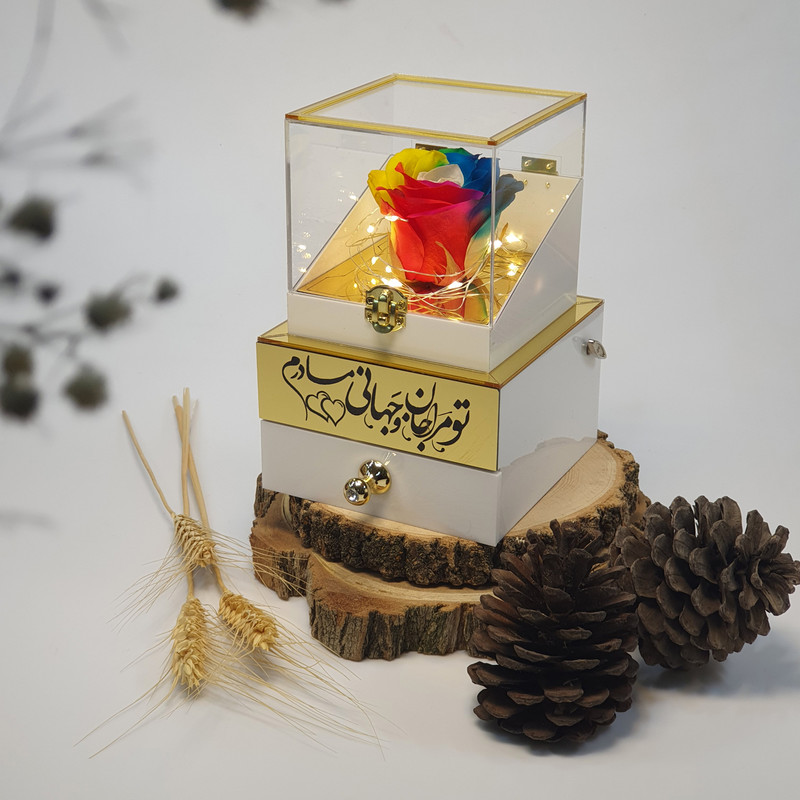 گل رز جاودان مدل موزیکال کوکی طرح مادر