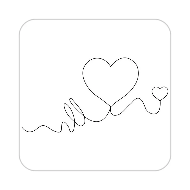 زیر لیوانی کاکتی طرح عاشقانه مدل mp40173