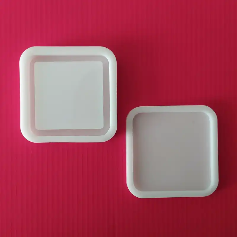 قالب رزین مدل آکواریومی طرح مربع مجموعه 2 عددی