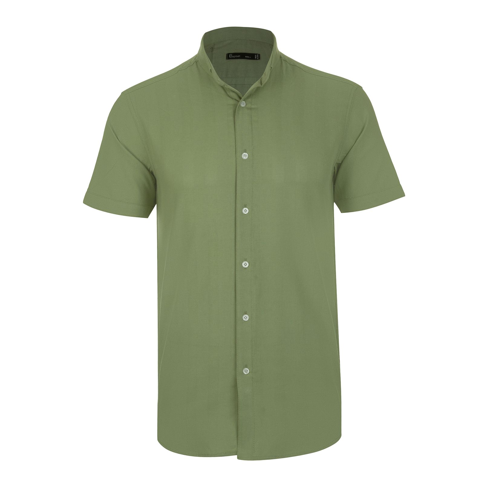 پیراهن آستین کوتاه مردانه باینت مدل 760 رنگ سبز -  - 1