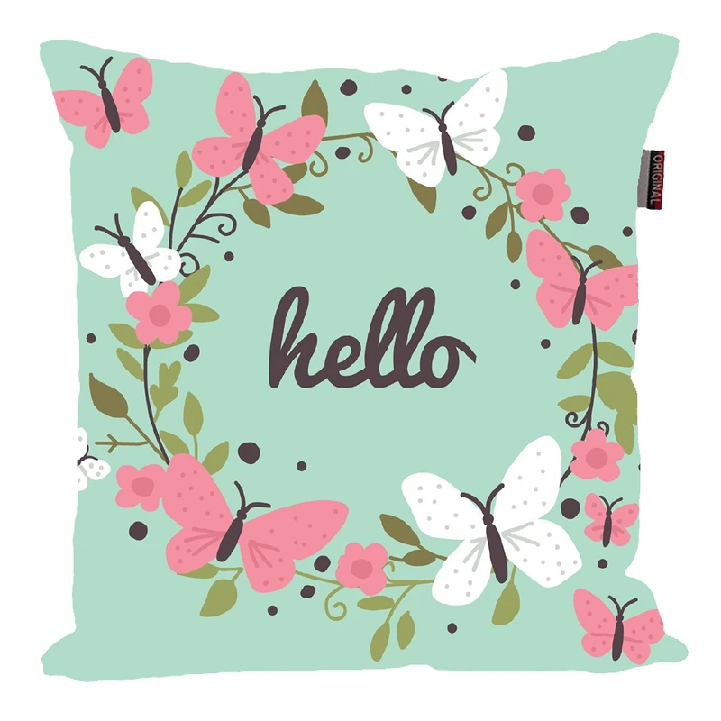 کوسن ناریکو مدل فانتزی طرح پروانه کد 0510