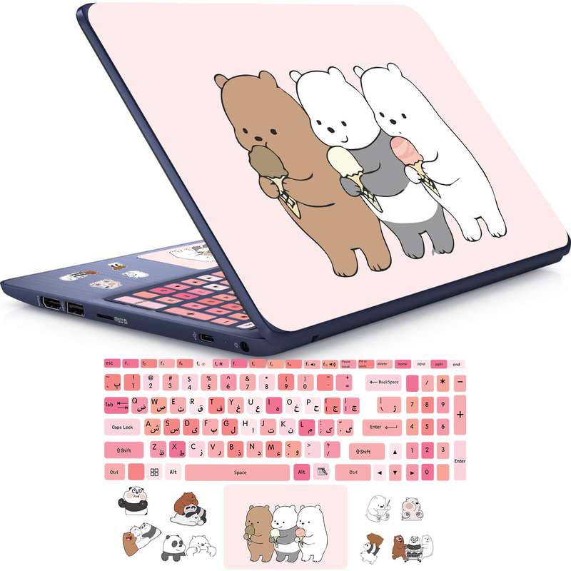 استیکر لپ تاپ راتیانا مدل panda khenge 08 مناسب برای لپ تاپ 15 تا 17 اینچ به همراه برچسب حروف فارسی کیبورد استیکر لپ تاپ راتیانا مدل panda khenge 08 مناسب برای لپ تاپ 15 تا 17 اینچ به همراه برچسب حروف فارسی کیبورد