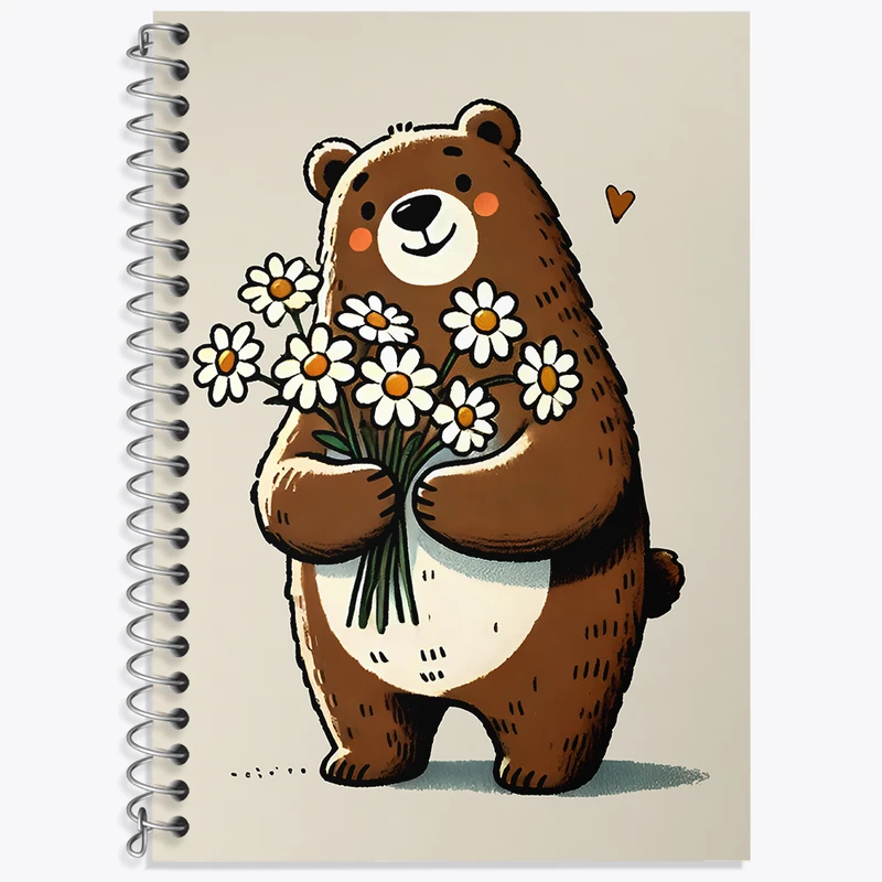 دفتر نت موسیقی 50 برگ خندالو طرح خرس بامزه کد N5982