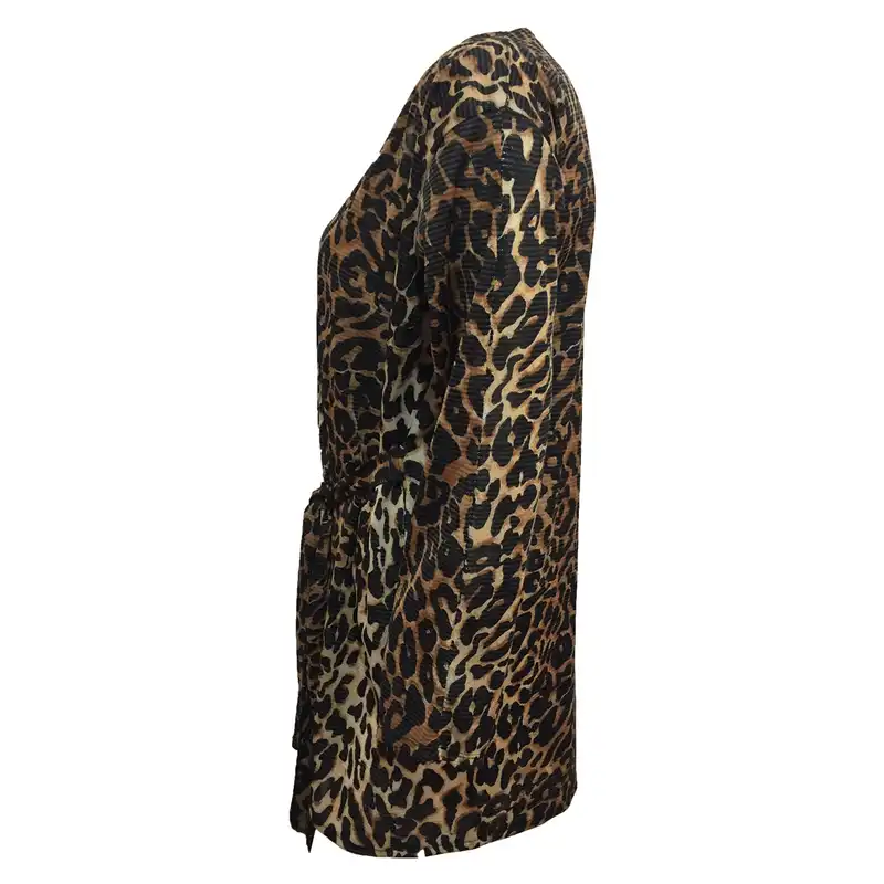 پیراهن زنانه مدل قواره دار لمه پلنگی کد tm-2686