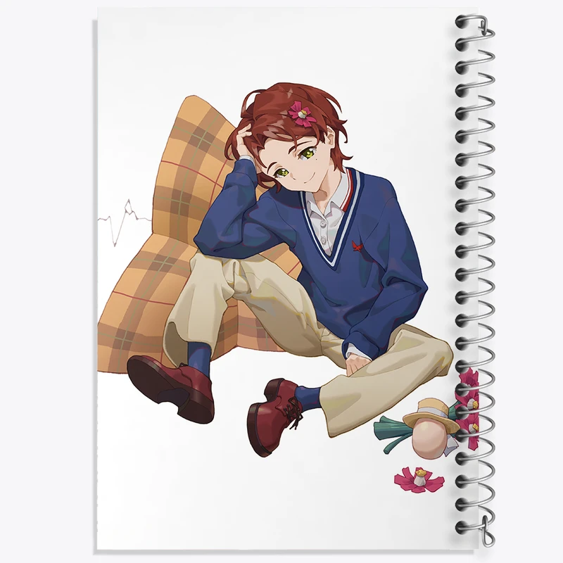 دفتر ژورنال نویسی 50 برگ خندالو مدل نقطه ای طرح ساواکی انیمه واندر اگ پرایورتی کد 34036