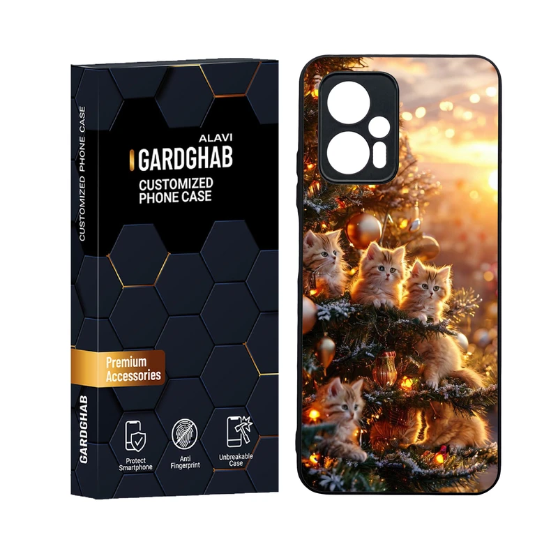  کاور گارد قاب علوی مدل  دورژله ای پشت گلس  هنری مناسب برای گوشی موبایل شیائومی Poco X4 GT