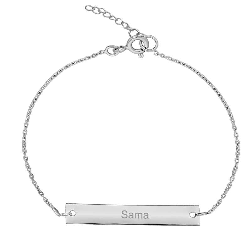 دستبند نقره زنانه ترمه ۱ مدل سما کد DN 2011