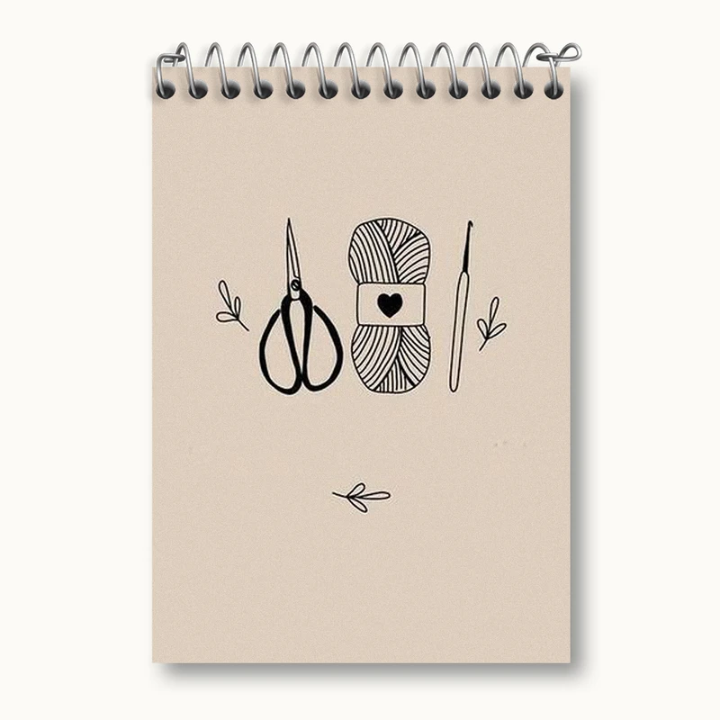 دفتر یادداشت 50 برگ خندالو طرح خیاطی کد N2032