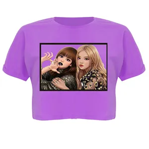 کراپ‌تاپ آستین کوتاه زنانه کد  s 32