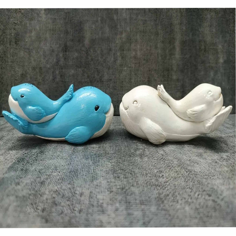 قالب شمع مدل نهنگ با بچه نهنگ