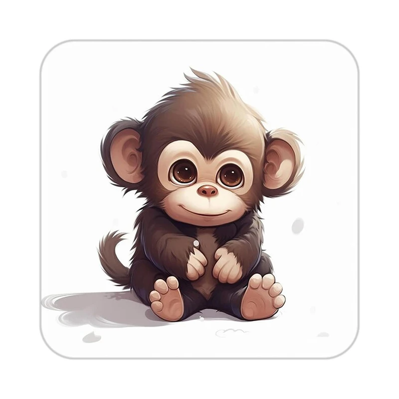 زیر لیوانی کاکتی طرح حیوانات کارتونی مدل mp28201