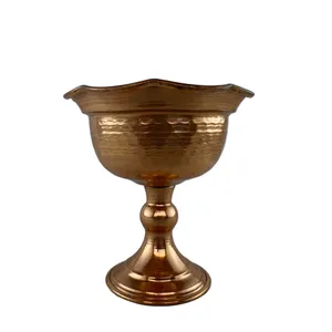 کاسه مسی مدل نقلی طرح تک پایه
