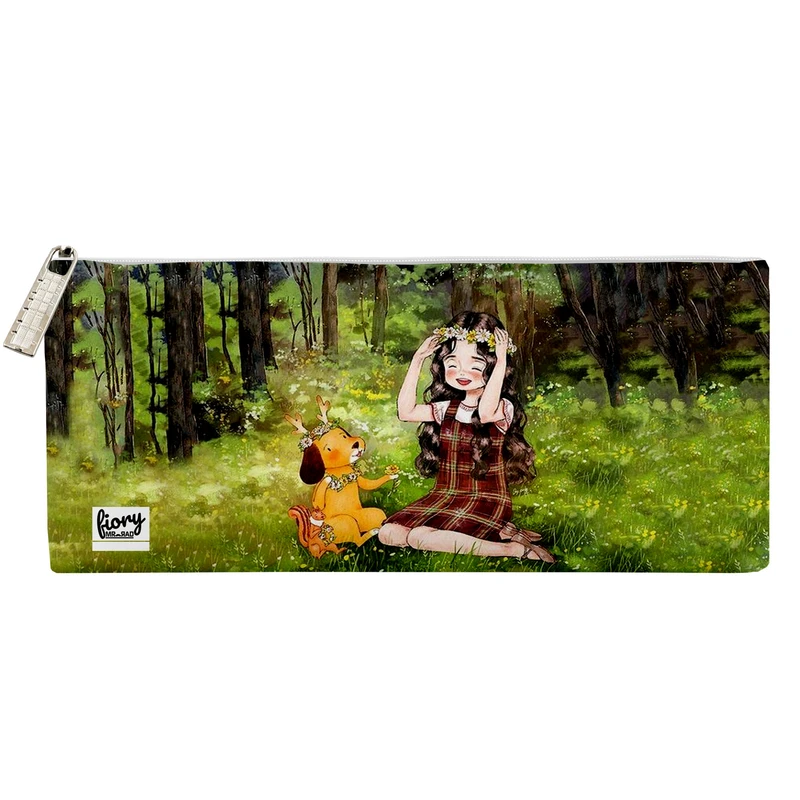 جامدادی مستر راد مدل دختر فانتزی طرح گلبهار کد fiory 2052