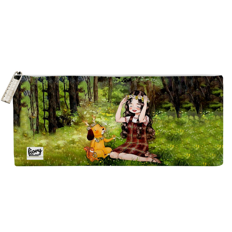 جامدادی مستر راد مدل دختر فانتزی طرح گلبهار کد fiory 2052