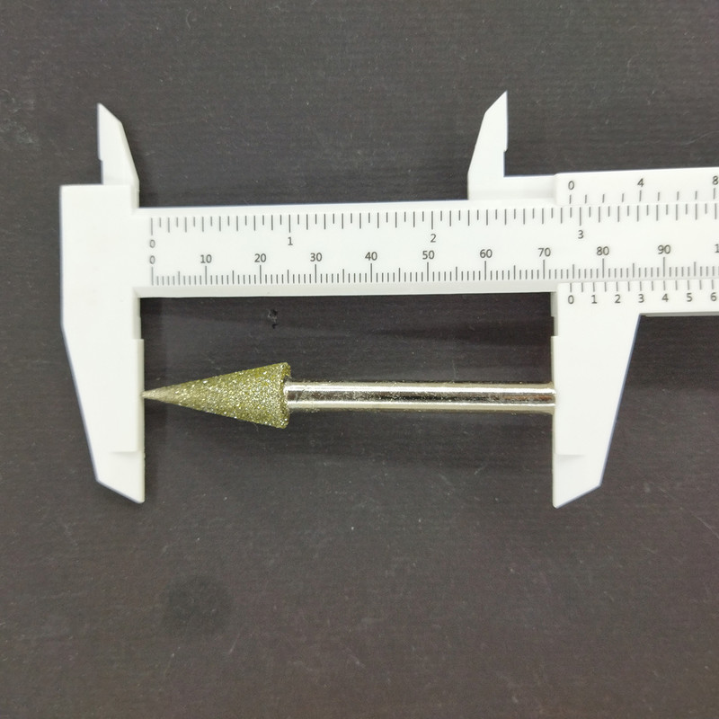 سنگ ساب سر دریلی طرح مخروطی سایز 12 میلی متر