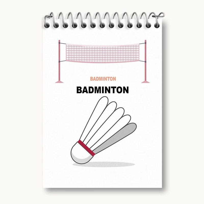 دفتر یادداشت 50 برگ خندالو مدل بدمینتون کد N1344