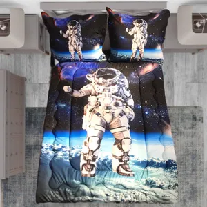 سرویس روتختی مدل فضانورد کد space15  یک نفره 4 تکه 