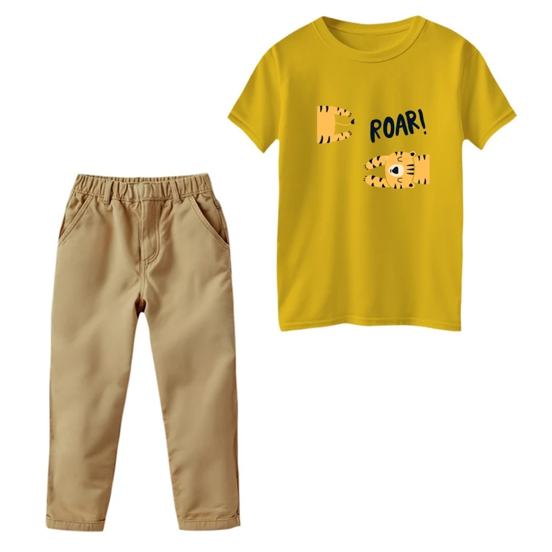 ست تی‌شرت و شلوار پسرانه مدل ببری