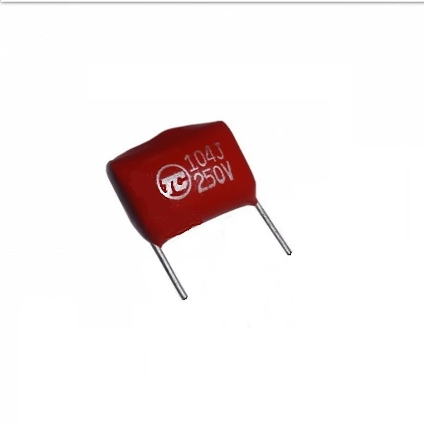   خازن 100 نانو فاراد مدل C100nF-250V-10mm بسته 40 عددی