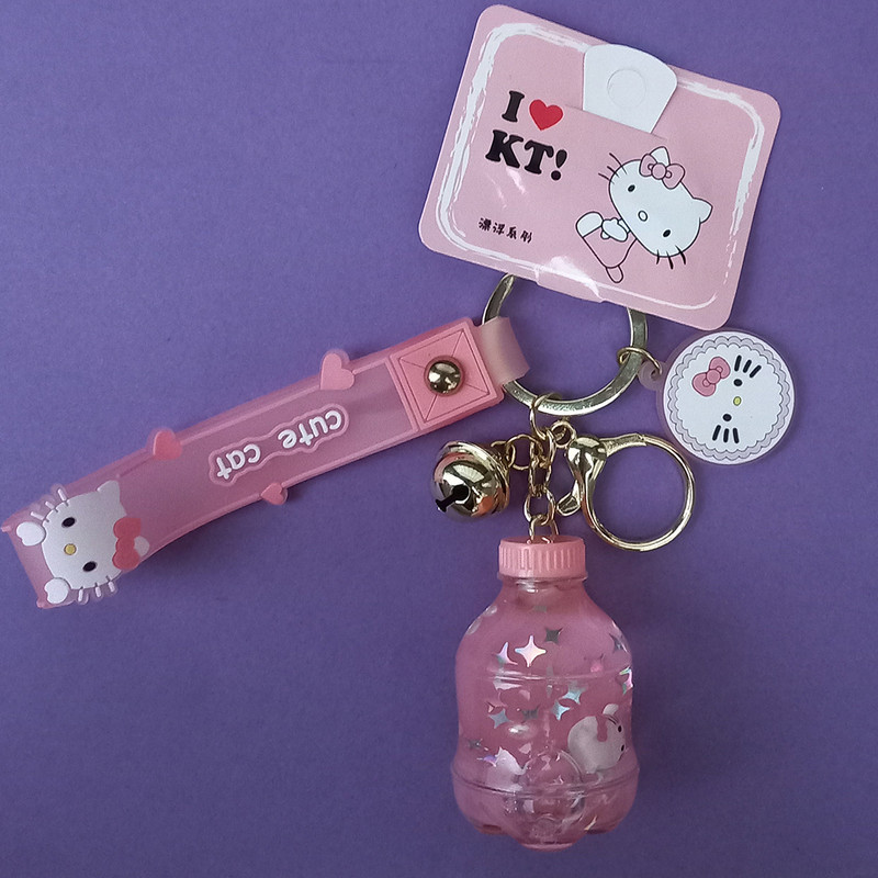 جاکلیدی مدل آکواریومی کیتی طرح بطری کد kitty04