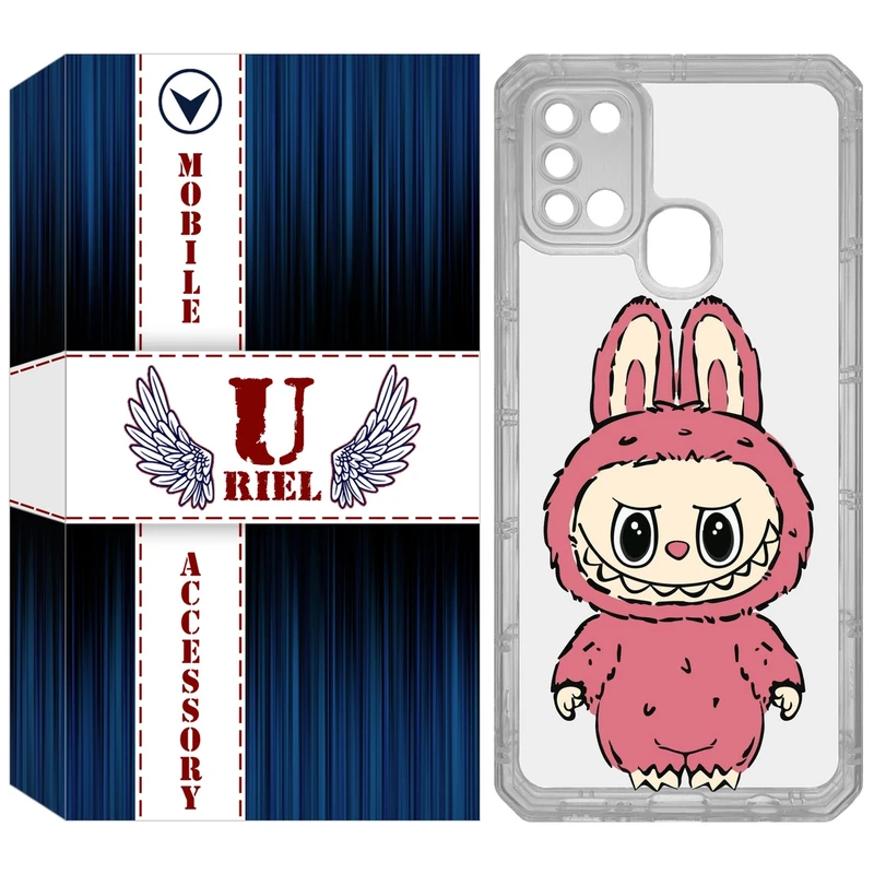 کاور یوریل مدل Clear کد 149 طرح لبوبو Labubu مناسب برای گوشی موبایل سامسونگ Galaxy A21S