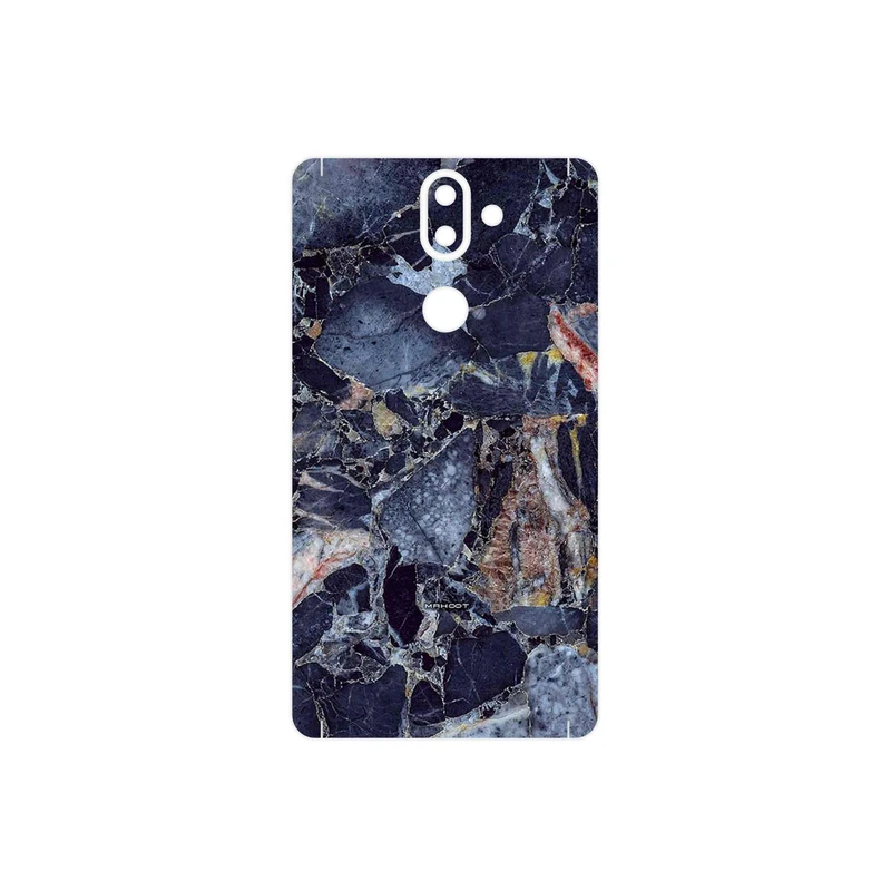 برچسب پوششی ماهوت مدل Broken black marble مناسب برای گوشی موبایل نوکیا 8 Sirocco