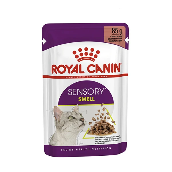 پوچ گربه رویال کنین مدل SENSORY SMELL وزن 85 گرم