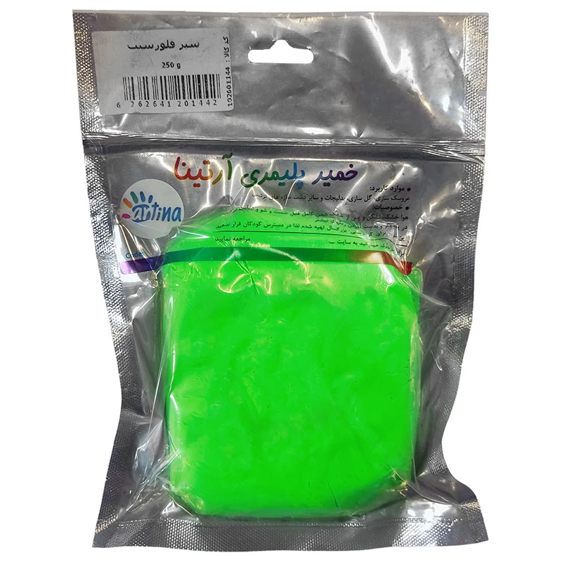 خمیر مجسمه سازی آرتینا مدل پلیمری کد Fluor01