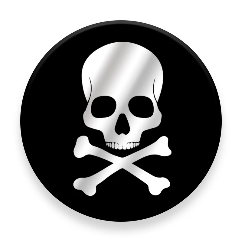 برچسب مدل Danger Skull مناسب برای پایه نگهدارنده مغناطیسی