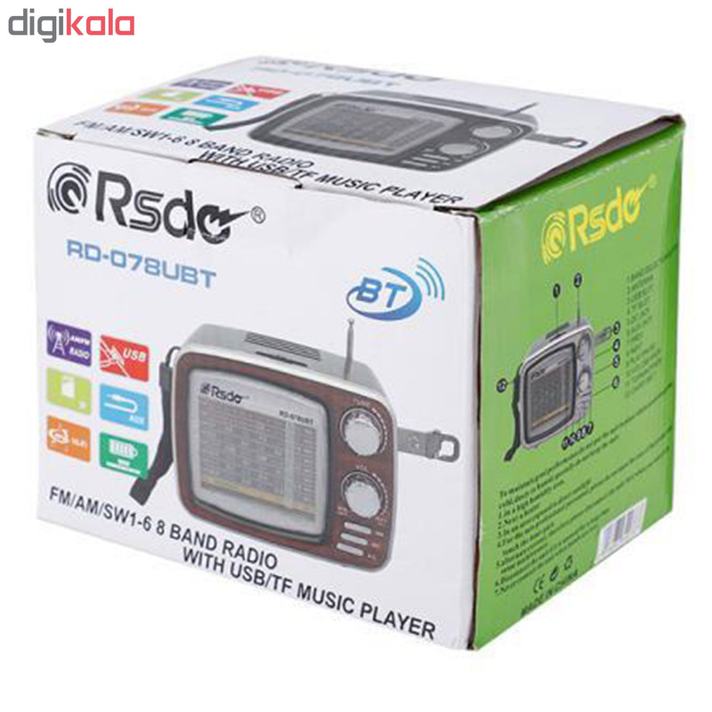 رادیو ار اس دی او مدل RD-078UBT رادیو ار اس دی او مدل RD-078UBT