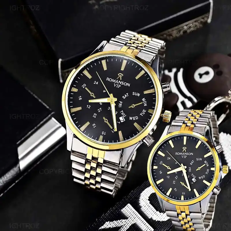 ست ساعت مچی عقربه ای زنانه و مردانه مدل 3m3