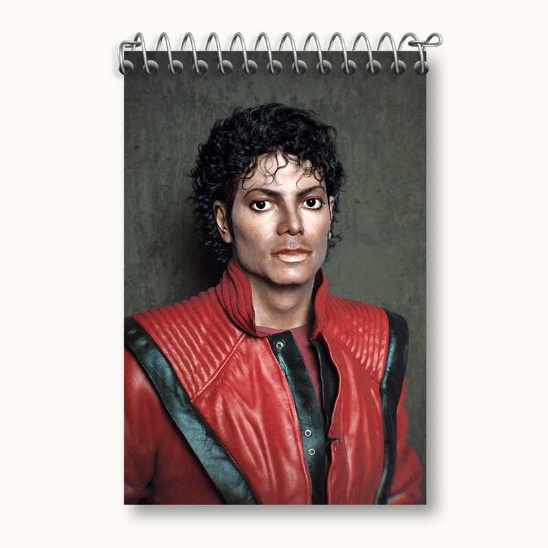 دفتر یادداشت 50 برگ خندالو مدل مایکل جکسون (Michael Jackson) کد F769
